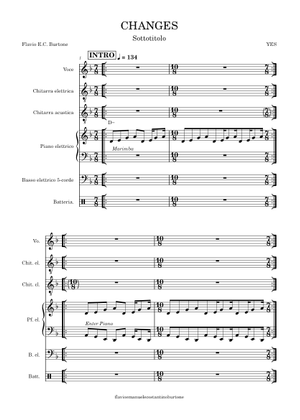 Play Official version of Changes Sheet Music by Yes for Guitar ...
