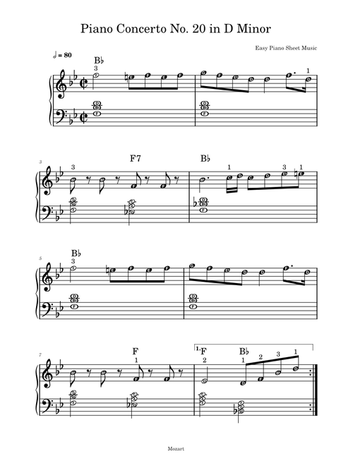 Piano Concerto No.20 in D minor, K.466 – Wolfgang Amadeus Mozart