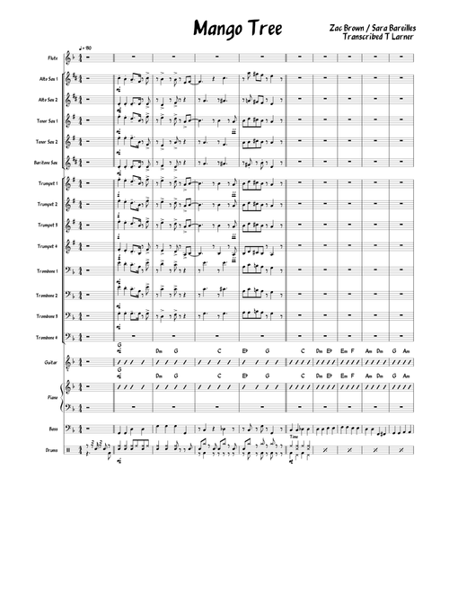 Mango Tree Vocal for Big Band