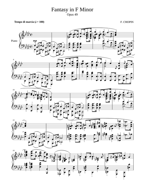Fantasy in F Minor