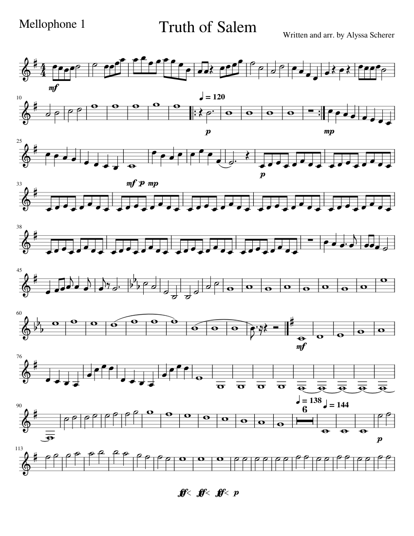 tosMellophone_1 Sheet music for Mellophone (Solo)