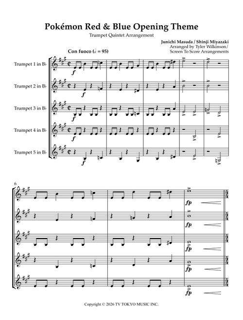 Pokemon (Arr. Tyler Wilkinson / Screen To Score Arrangements) - Shinji Miyazaki (Brass Ensemble)