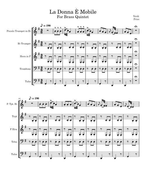 La Donna E Mobile, 'Rigoletto', Giuseppe Verdi