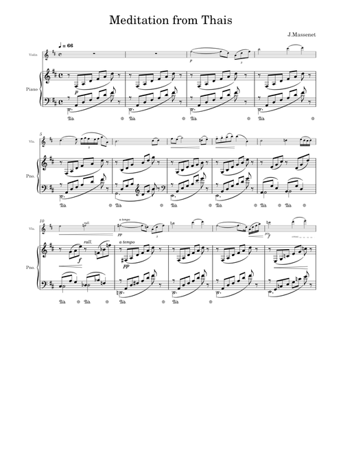 Meditation from Thais – Jules Massenet