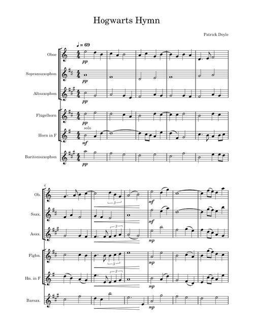 Hogwarts Hymn – Patrick Doyle