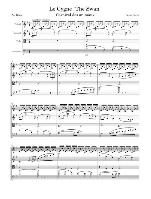 Le Cygne "The Swan" - Saint-Saëns