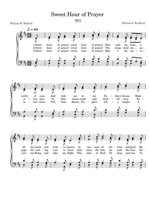 301 Sweet Hour of Prayer