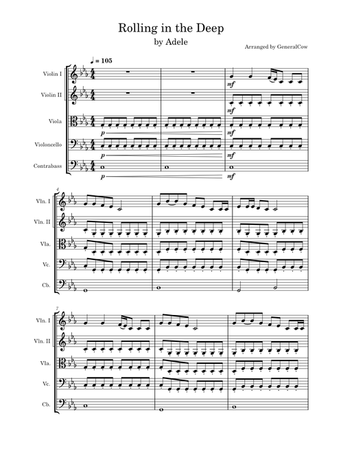 Rolling in the deep – Adele (String Orchestra)