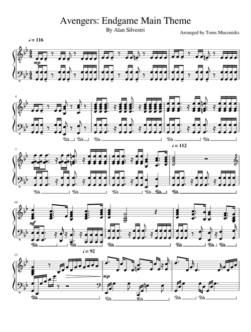 Avengers: Endgame Main Theme – Toms Mucenieks