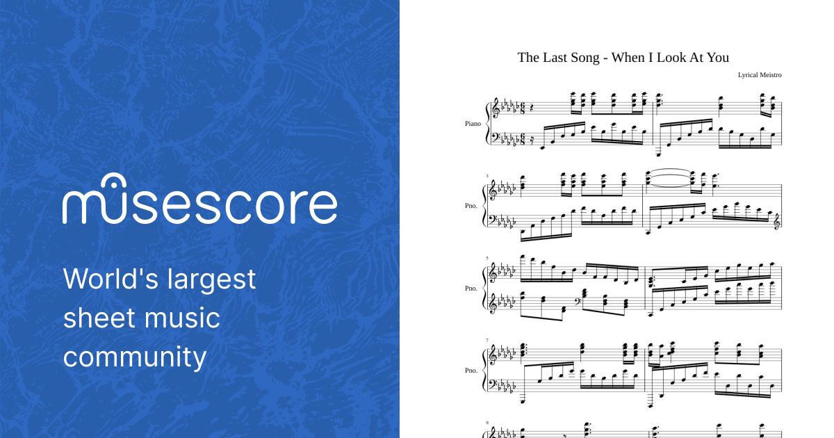 the-last-song-when-i-look-at-you-classic-sheet-music-for-piano-solo-musescore-com