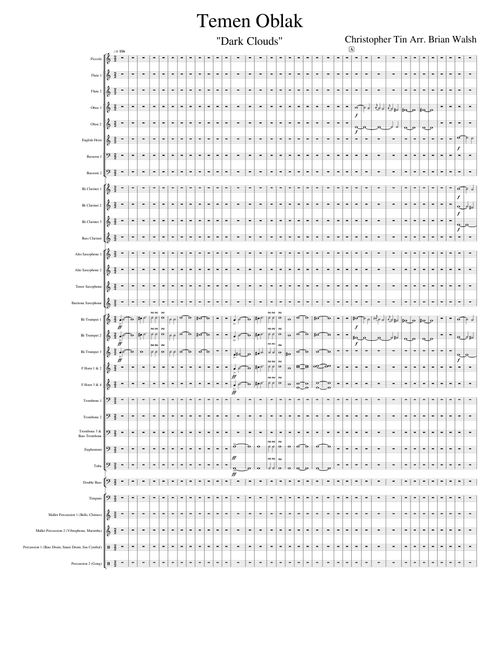 Temen Oblak (Dark Clouds) for Concert Band