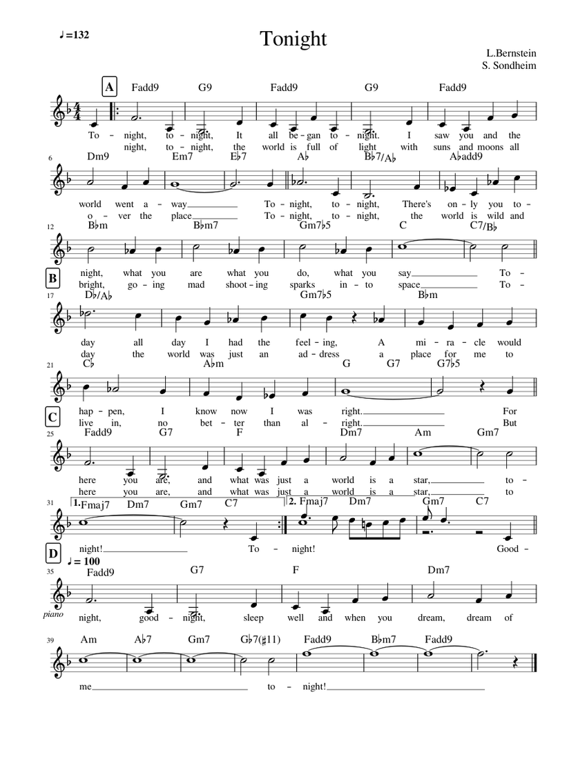 tonight-west-side-story-sheet-music-with-chords-for-piano-solo-easy