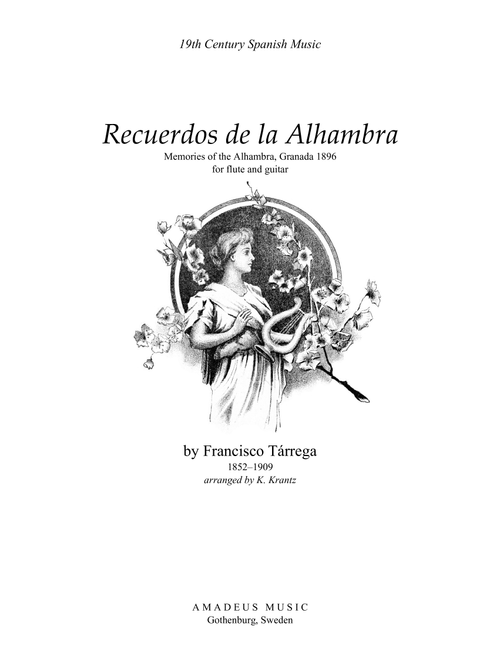 Recuerdos de la Alhambra (A Minor) for flute and guitar (Arr. K. Krantz) - F Tarrega (Instrumental Duet)