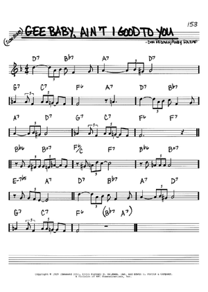 Play Official version of Gee Baby, Ain't I Good To You (arr. Brent
