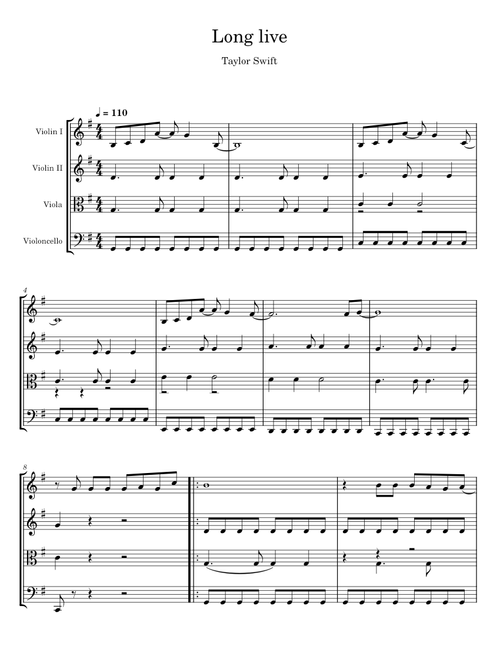 Long live - Taylor Swift
