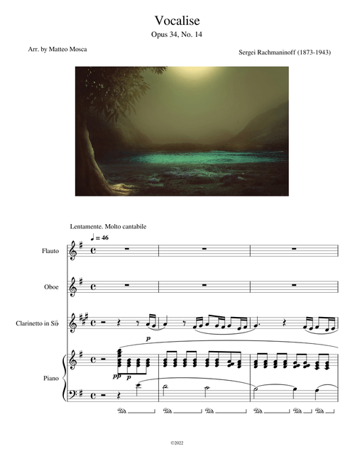 Vocalise (No.14 from Fourteen Songs, Op.34) – Sergei Rachmaninoff