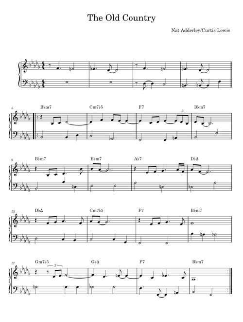 The old country - Nat Adderley