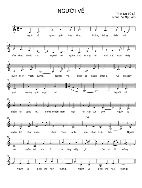 NGƯỜI VỀ – Vi Nguyễn