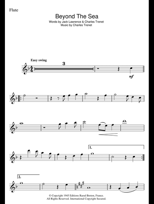 Beyond The Sea (from Finding Nemo) - Robbie Williams, Wet Wet Wet (Flute Solo)