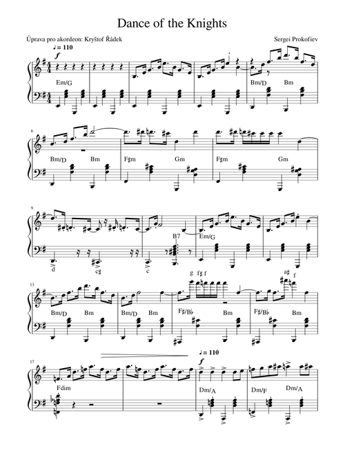 Dance of the Knights – Sergei Prokofiev