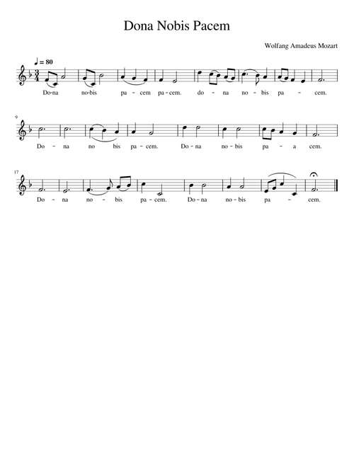 DONA NOBIS PACEM