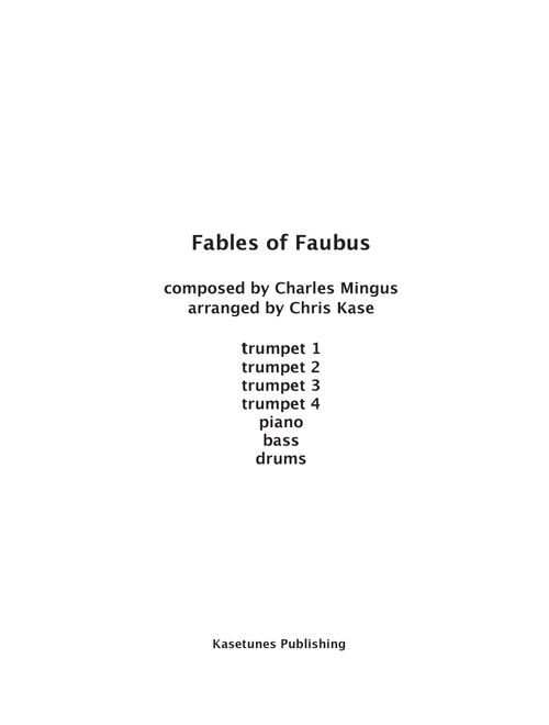 Fables Of Faubus (Arr. Chris Kase) - Charles Mingus (Small Ensemble)
