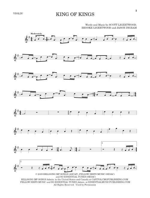 King Of Kings - Hillsong Worship (Violin Solo)