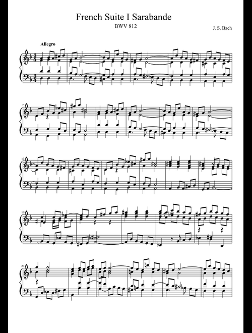 French Suites (A= 440Hz) sheet music by verits99 | Play, print