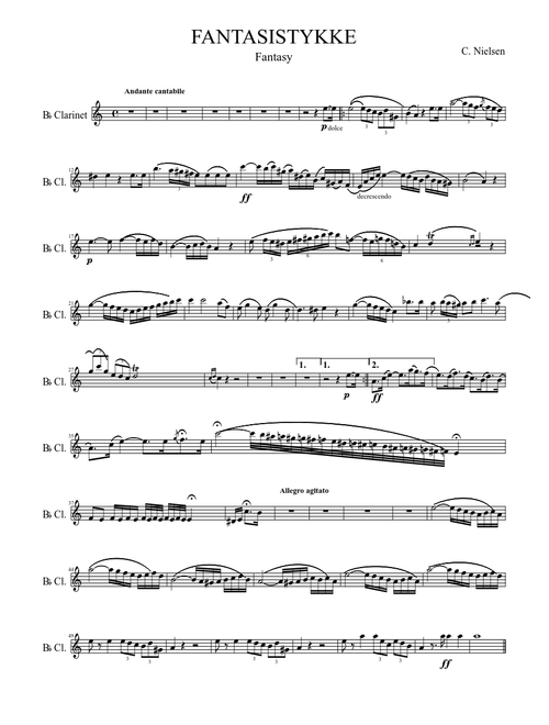 FANTASISTYKKE - Carl Nielsen
