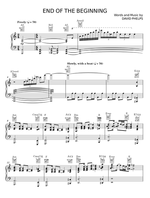 End of the beginning - David Phelps
