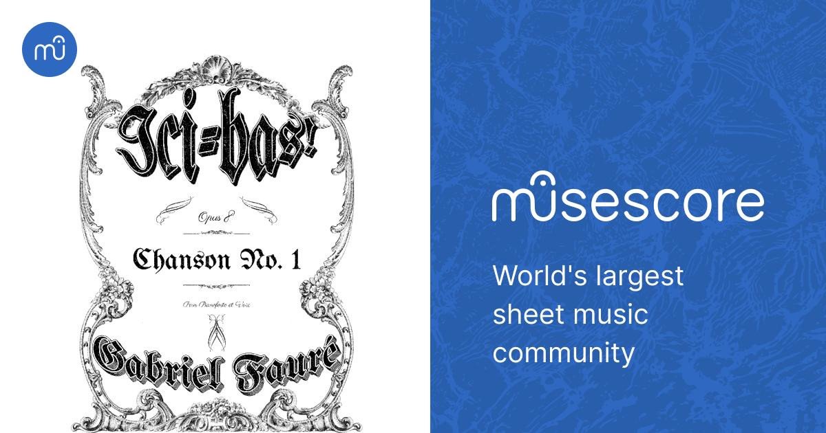 Ici-bas! – Gabriel Fauré Ici bas accomp. Sheet music for Piano, Vocals ...