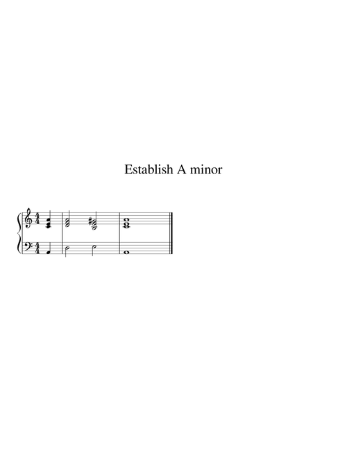 Establish A minor