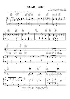 Sugar Blues (Lead sheet with lyrics ) Sheet music for Piano Sugar Blues (Lead sheet with lyrics ) Sheet music for Piano