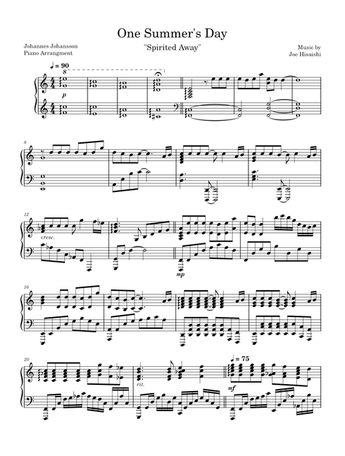 One Summer Day- Composed