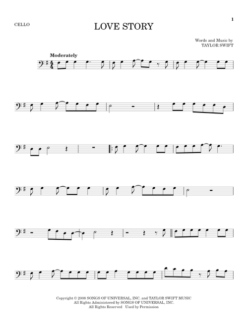 Love Story - Taylor Swift (Cello Solo)