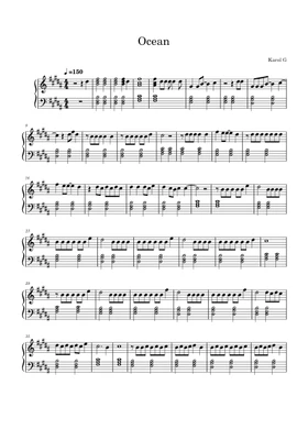 Electricista cerca semáforo Free ocean by Karol G sheet music | Download PDF or print on Musescore.com