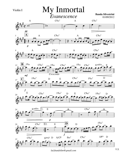 My Immortal (Arr. Luiz Anthony) - Evanescence (String Quartet)