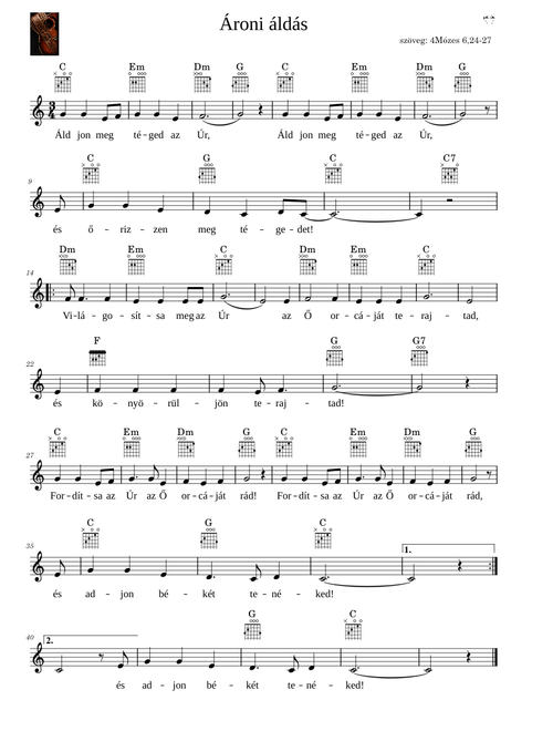 Ároni áldás – Religious Song
