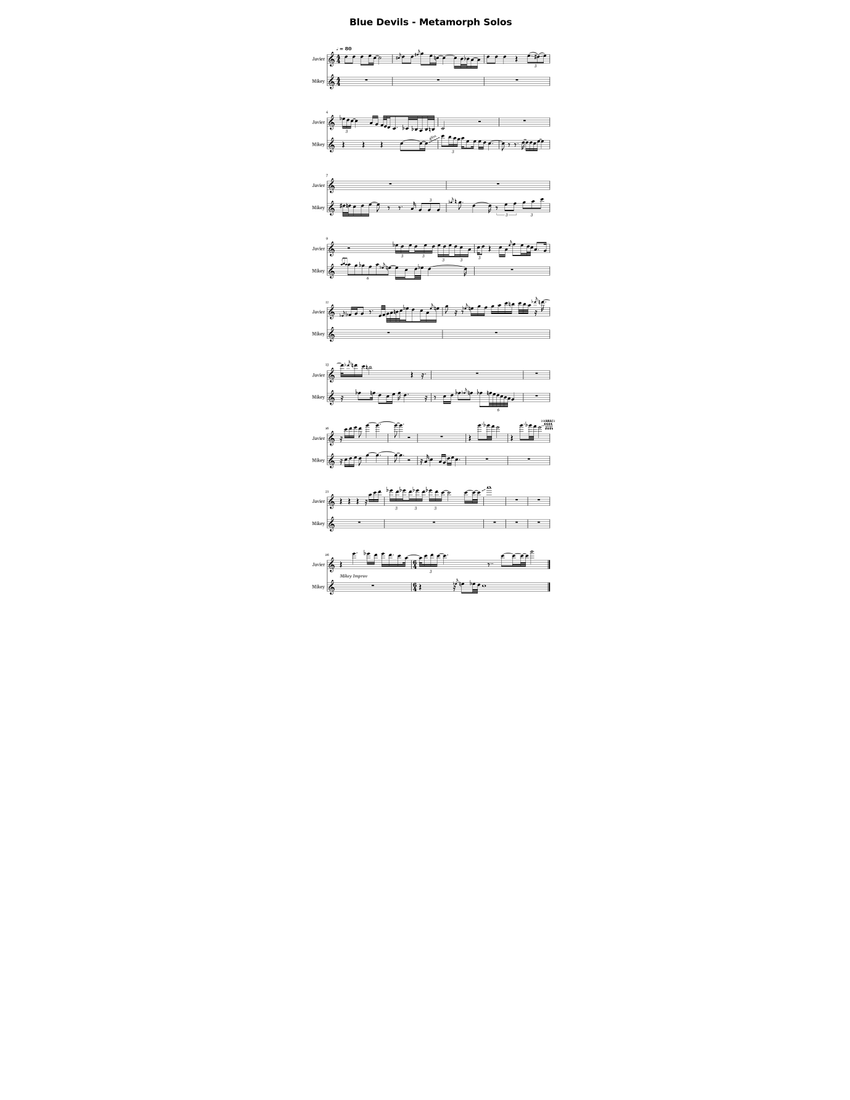 Blue Devils Metamorph Solos Sheet music for Flugelhorn, Trumpet other (Drum Corps (Modern