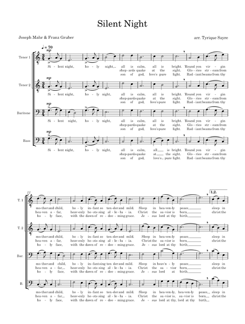 Silent Night – TTBB