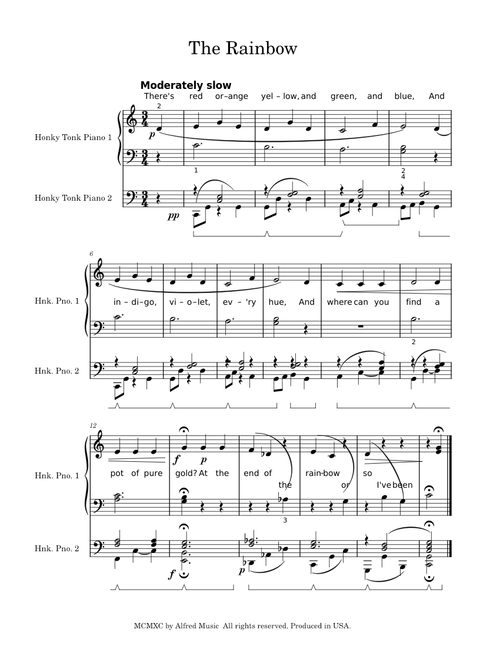 The Rainbow (Duet)