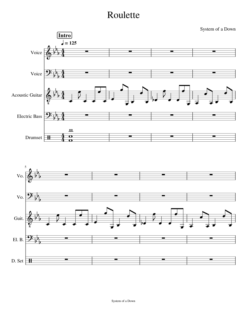 Roulette tabs system of a down new arrivals