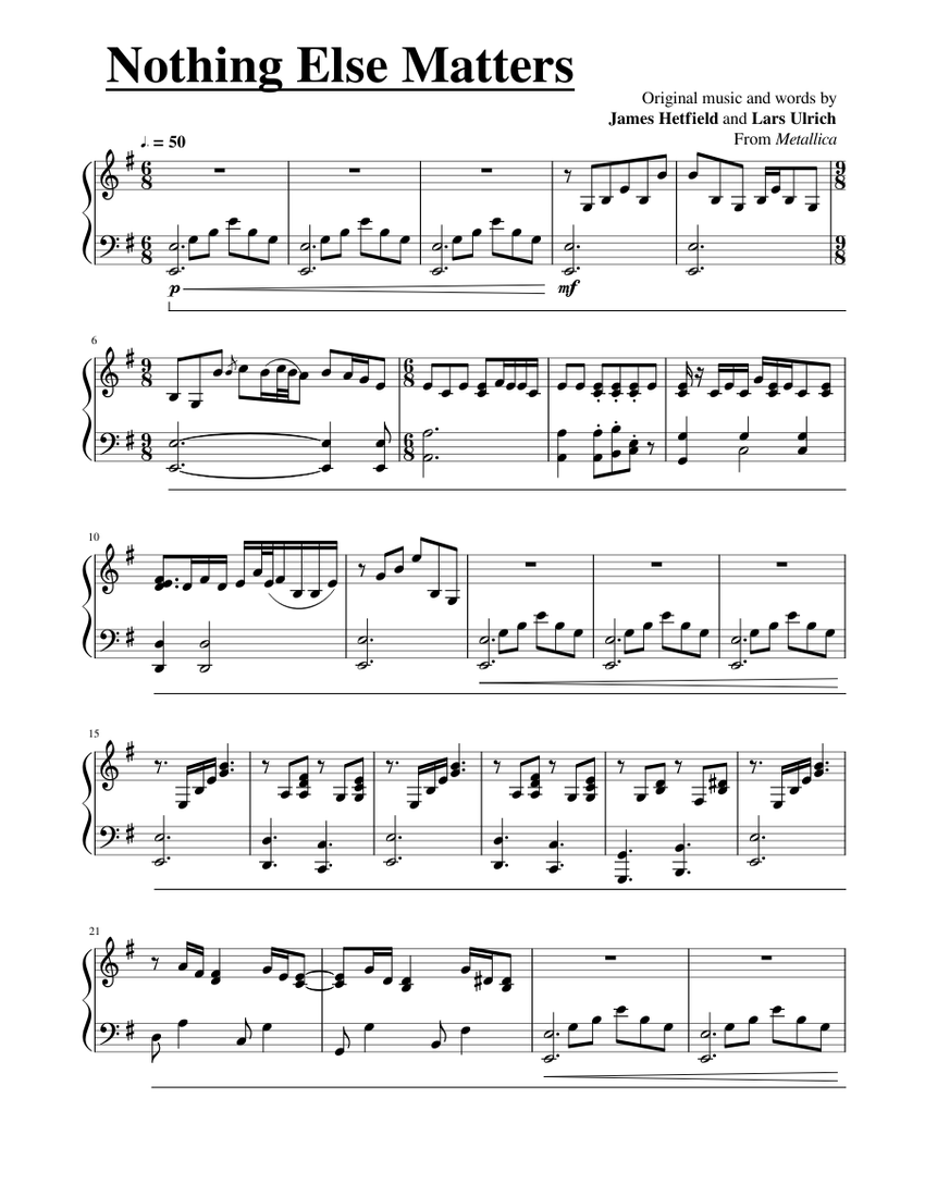 Nothing else matters piano. Ноты Metallica nothing else matters пианино. Nothing else matters Ноты для фортепиано. Металлика Ноты для фортепиано nothing else matters. Металлика else matters Ноты.