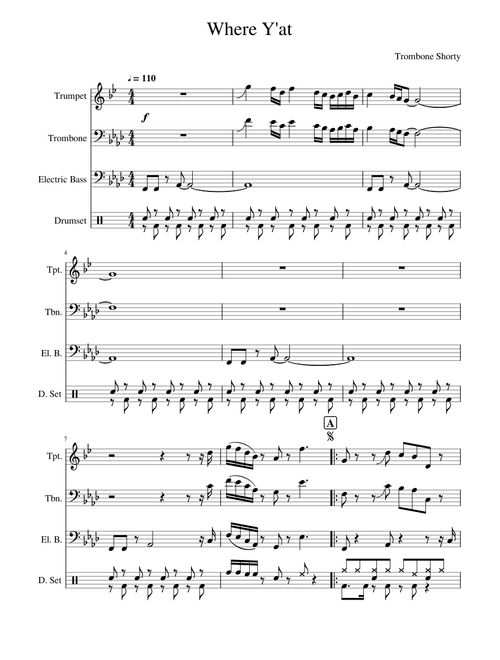 Where Y at - Trombone Shorty
