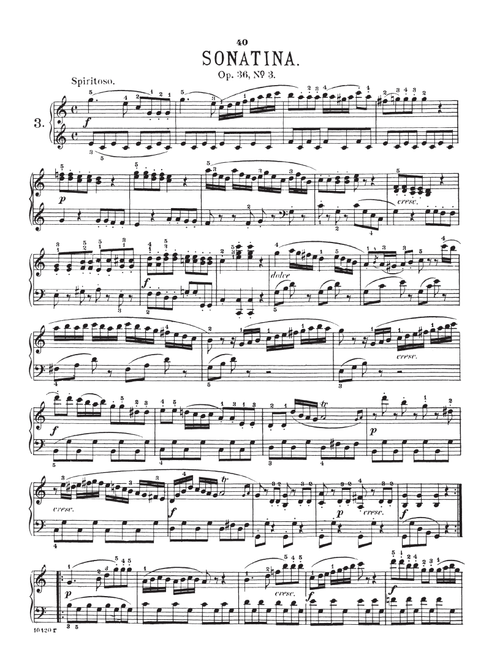 Sonatina In C Major, Op. 36, No. 3 - Muzio Clementi (Piano Solo)