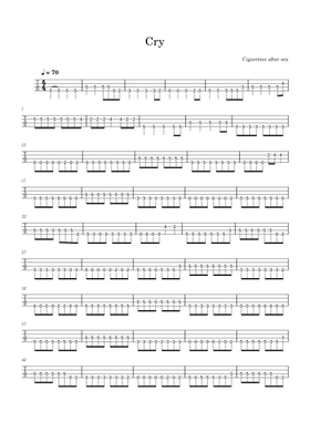 cry cigarettes after sex piano sheet music Free Cry by Cigarettes After Sex sheet music