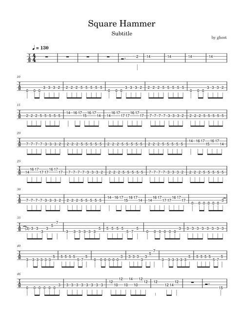 Square hammer – Ghost Square Hammer