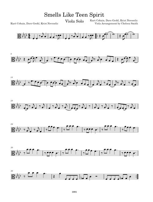 Smells like teen spirit – Nirvana