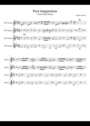 Pure Imagination - Trumpet Sheet Music for Trumpet in b-flat (Solo