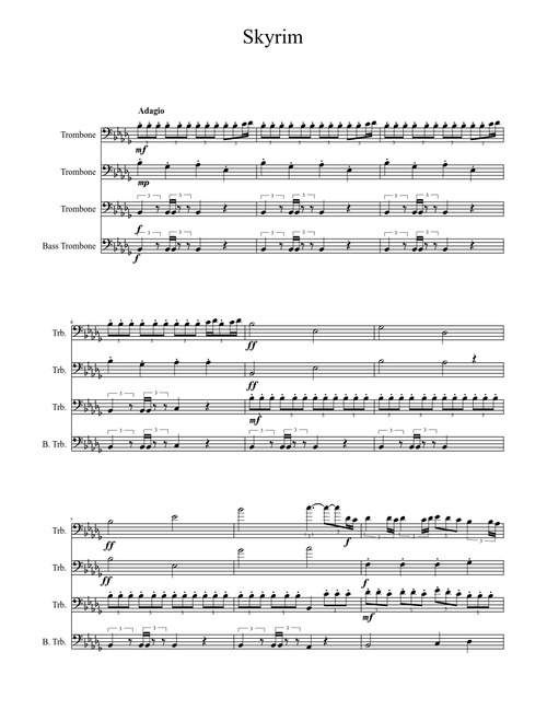 Skyrim Trombone Quartet